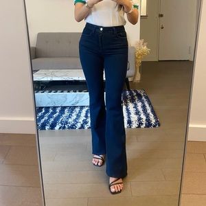 FRAME Le High Flare Dark Blue size 27